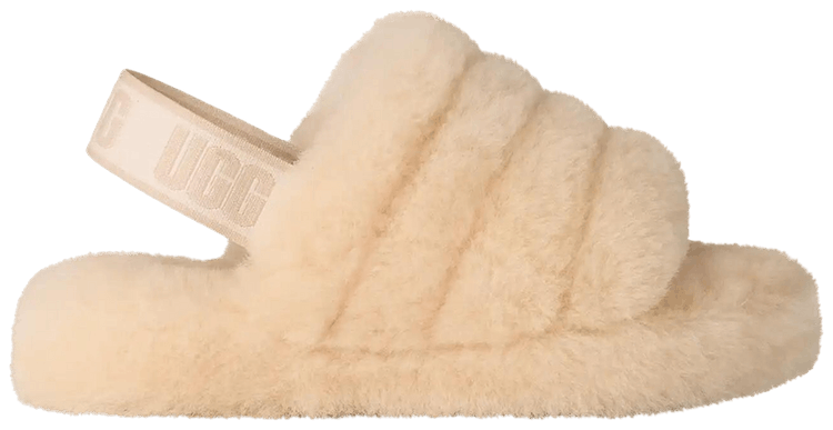 UGG Fluff Yeah Slide Kids Natural Sea Salt