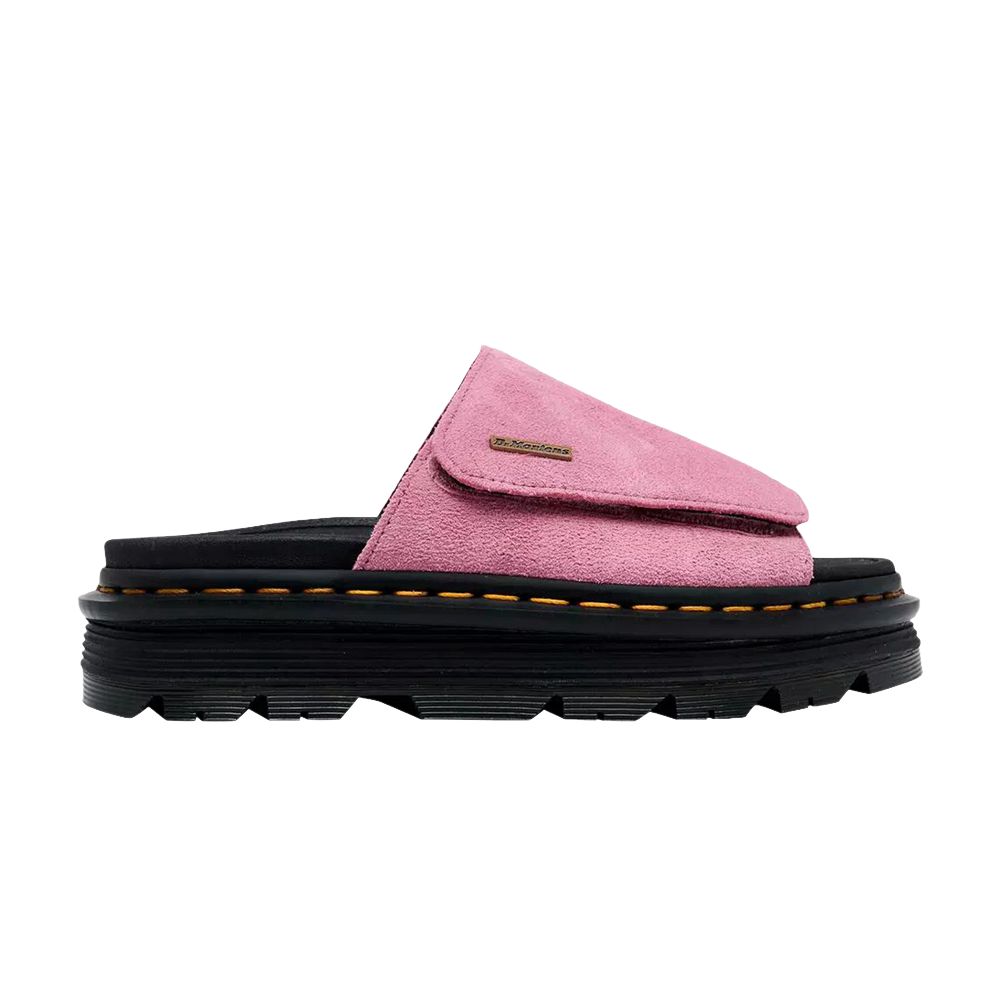Pre-owned Dr. Martens Wmns Suede Strap Platform Slide Sandal 'dusty Rose' | Pink | Women's Size 7
