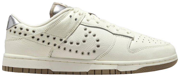 Nike Wmns Dunk Low Sail Metallic Silver Mink Brown