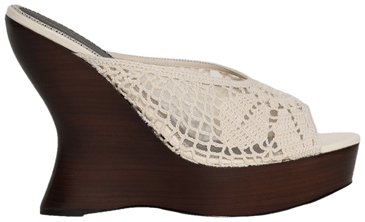 Magda Butrym Wmns Wedge Sandal Crochet Cream