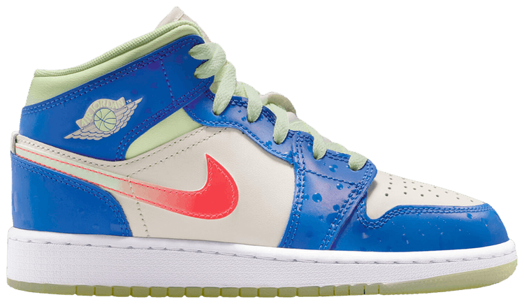 Air Jordan 1 Mid GS Game Royal Pale Ivory