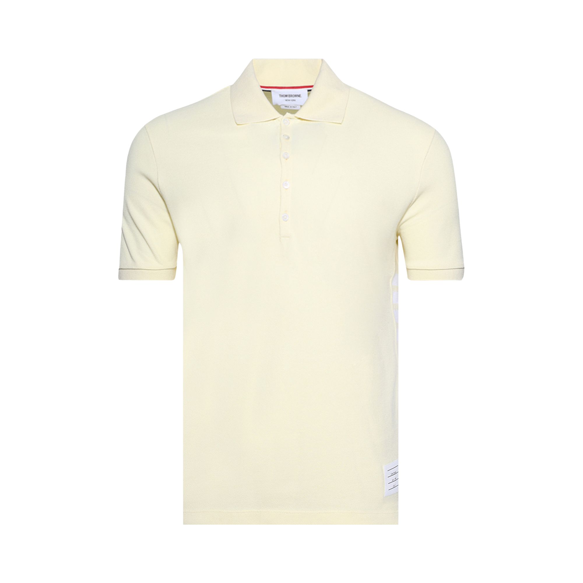 Pre-owned Thom Browne Short-sleeve Rib Cuff Polo 'yellow' | Men's Size 2