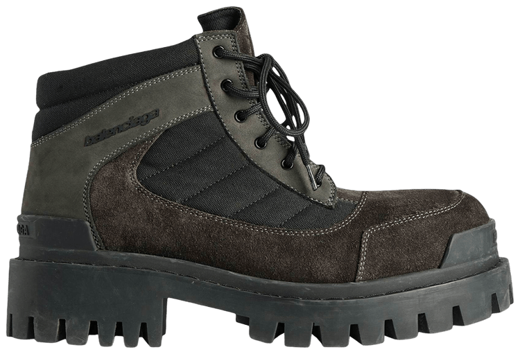 Balenciaga Combat Strike Boot Brown Black