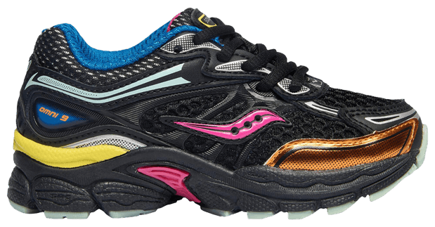 Saucony ProGrid Omni 9 Toddler Black Pink Orange