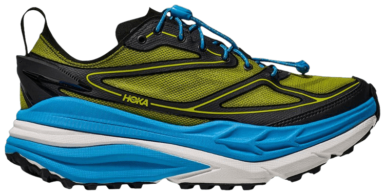 HOKA Stinson One7 Black Skyward Blue