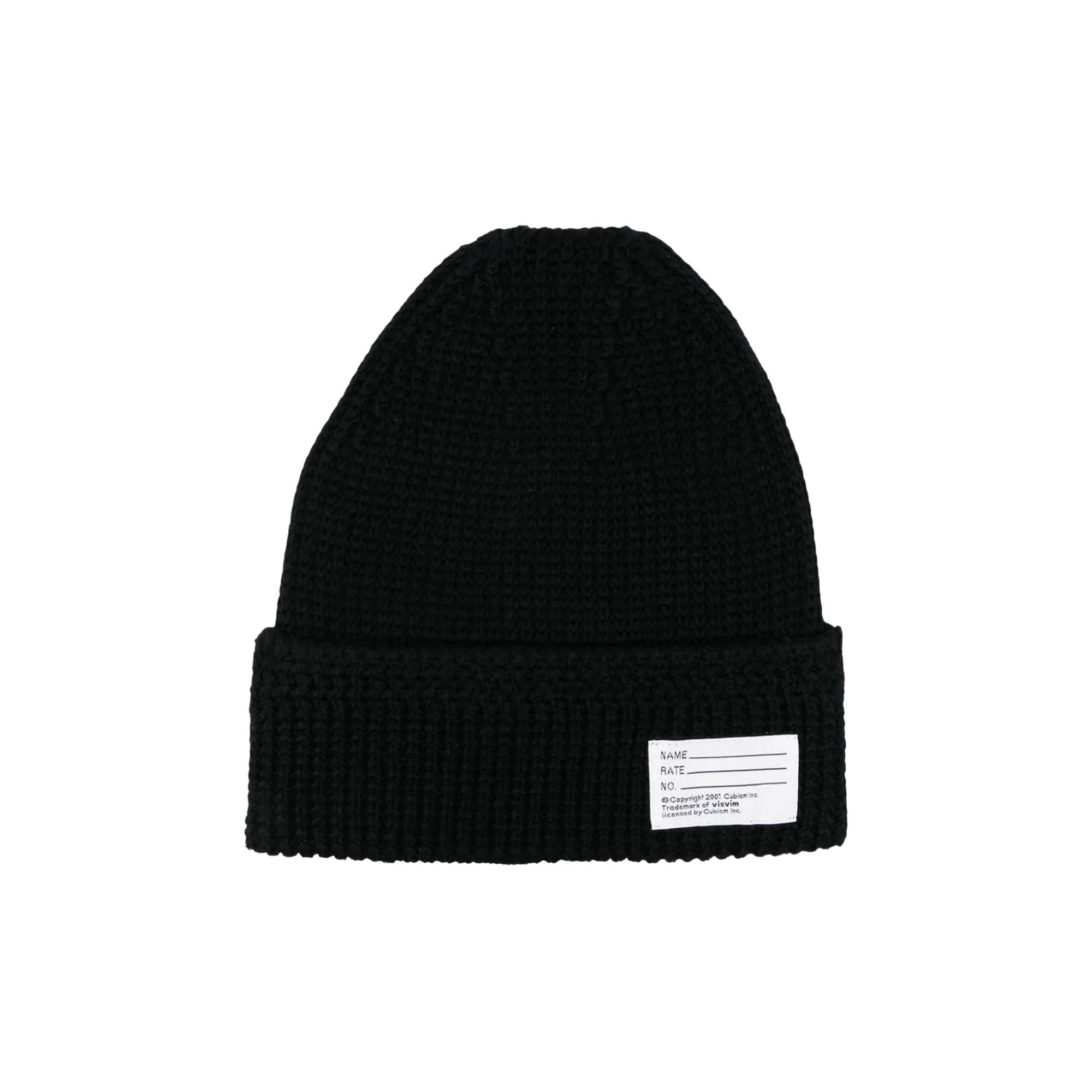 Pre-owned Visvim Cotton Knit Beanie 'black' | Men's Size Onesize