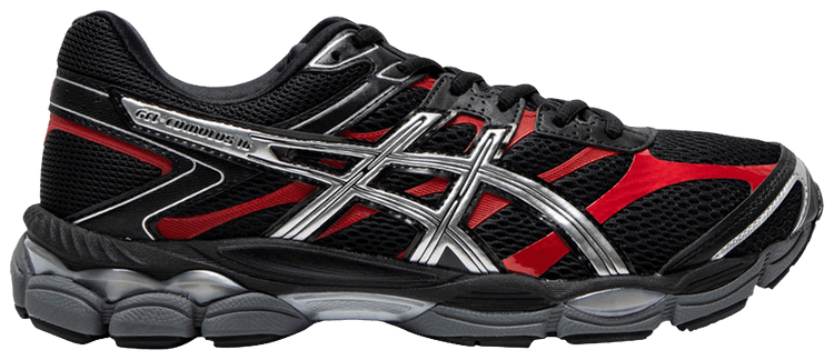 ASICS Gel Cumulus 16 Black Red Pure Silver