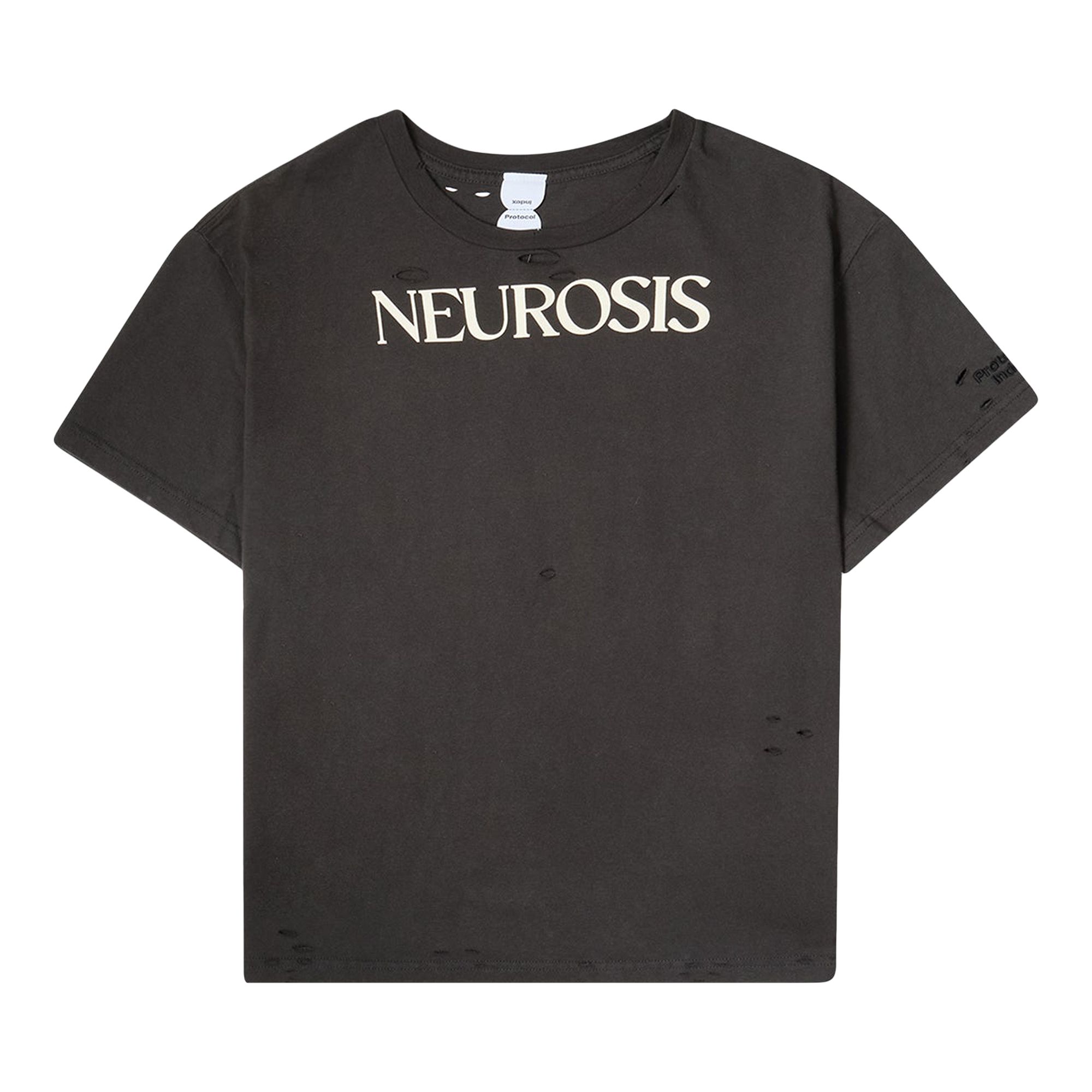 Pre-owned Protocol Index Neurosis Distressed T-shirt 'black' | Men's Size 1