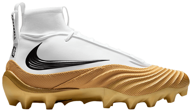 Nike Alpha Menace 5 Pro White Metallic Gold Black