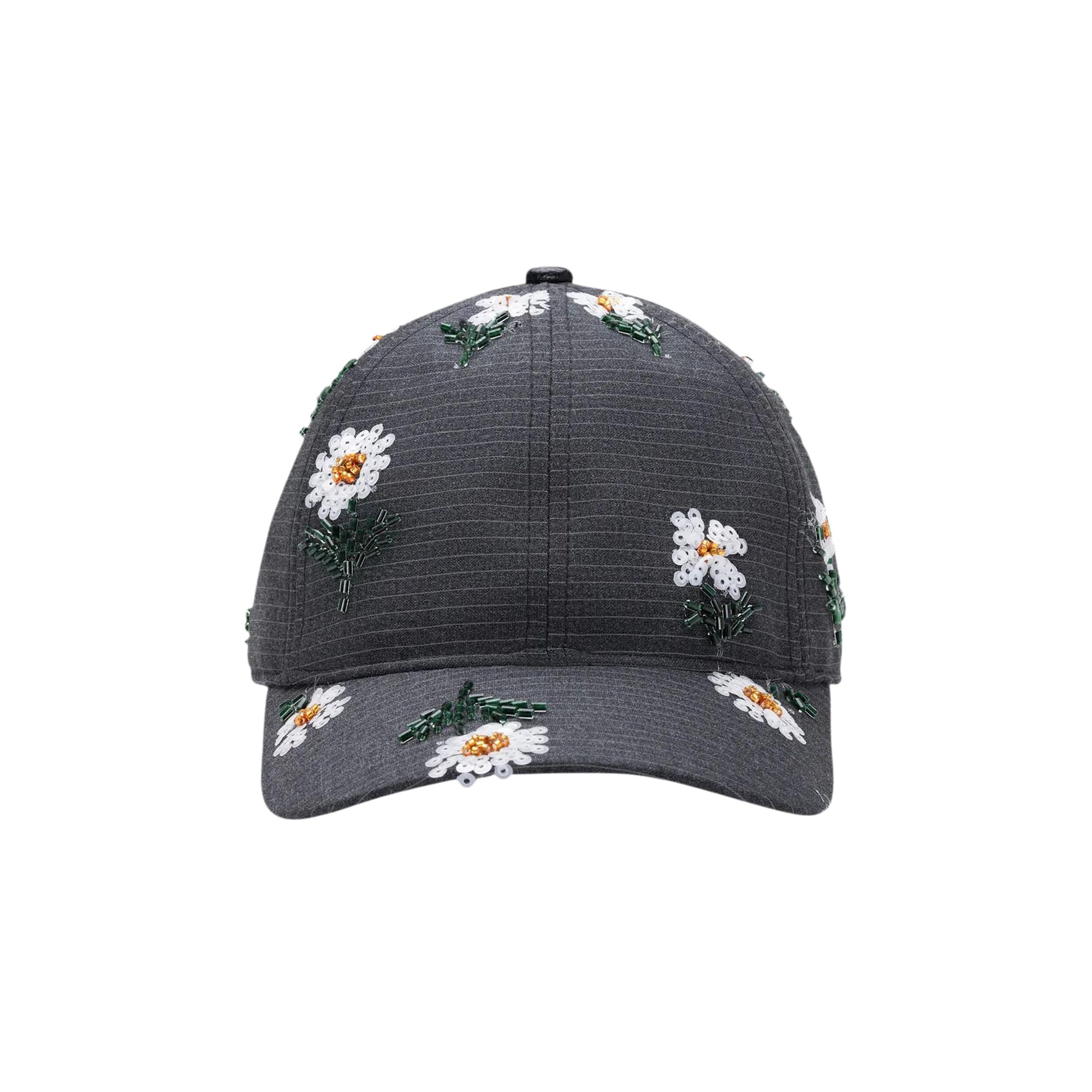 Pre-owned Honor The Gift Beaded Flower Hat 'black' | Men's Size Onesize