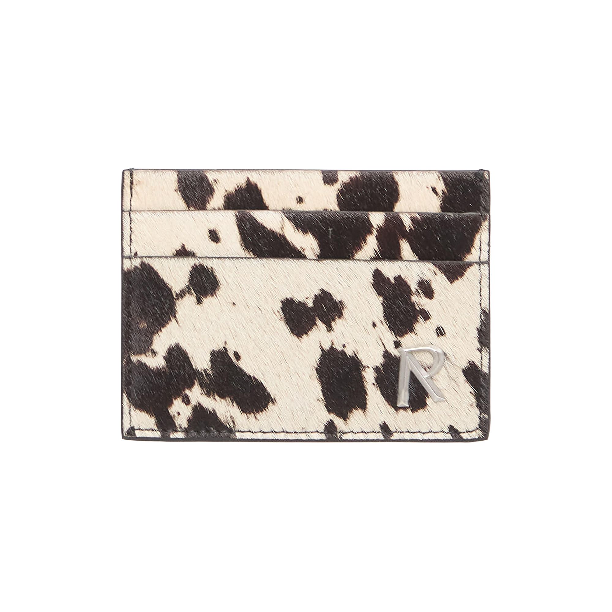 Pre-owned Represent Clo Cowhide Card Holder 'flat White/jet Black' | Women's Size Onesize