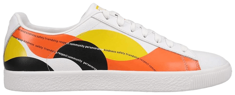 Puma Clyde 59th Street White Orange