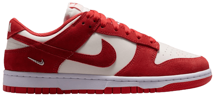 Nike Wmns Dunk Low Sail White Metallic Silver Light Crimson