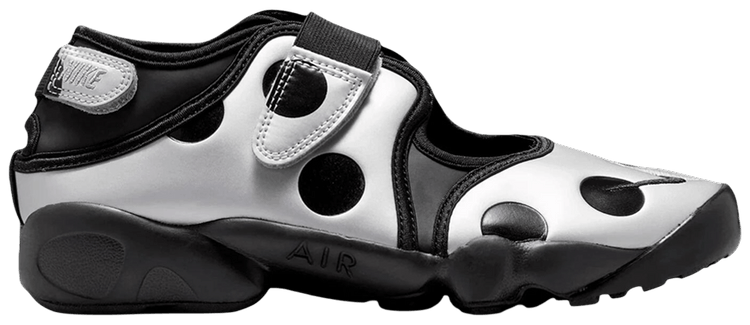 Nike Wmns Air Rift Polka Dots Black Metallic Silver