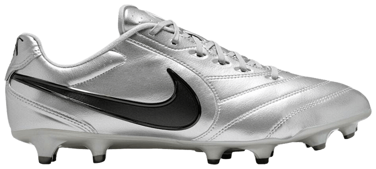 Nike Tiempo Ligera Pro FG Low Metallic Silver Black