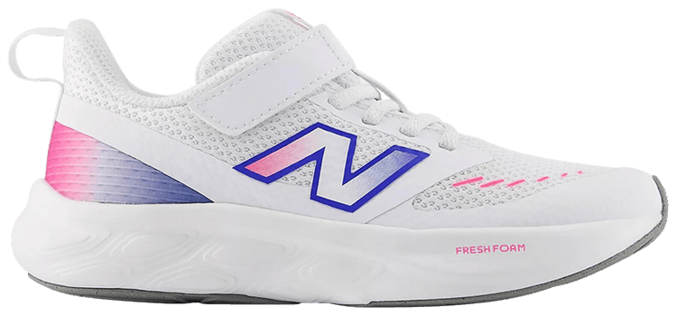New Balance 625 Hook  Loop Little Kid White Pink Heat