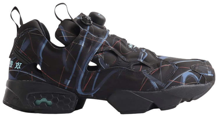 Ghost In The Shell x atmos x Reebok Instapump Fury Black Blue Red