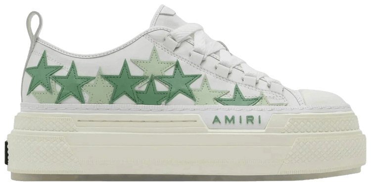 Amiri Wmns Platform Stars Court Low White Green