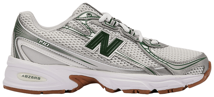 New Balance 740 Big Kid Silver Metalic Dark Alpine Green