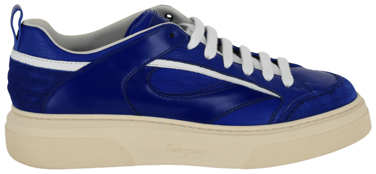 Ferragamo Cassini Low Top Sneaker Blue