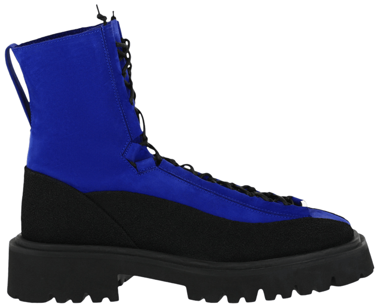 Ferragamo Atlante Combat Boot Extra Wide Bluette