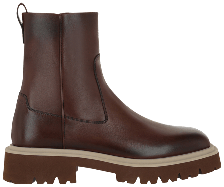 Ferragamo Fulvio Boot Wide Medium Brown