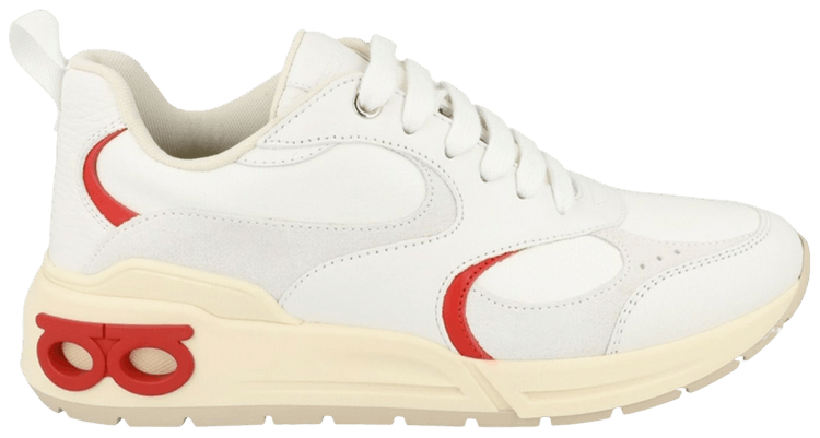 Ferragamo Cosimina Low Top Sneaker White
