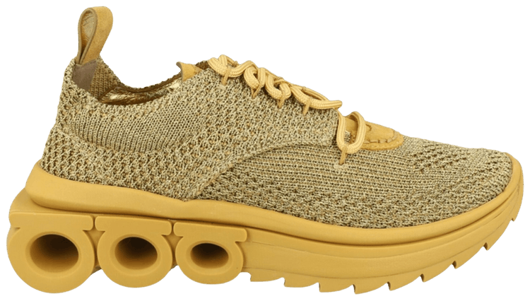 Ferragamo Wmns Nima Knit Low Top Sneaker Brown
