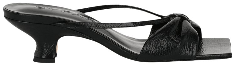 BY FAR Wmns Freya Leather Heeled Sandal Black
