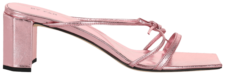 BY FAR Wmns June Heeled Sandal Pink