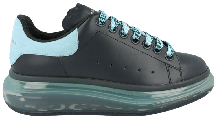 Alexander McQueen Wmns Oversized Low Sneaker Black Aqua