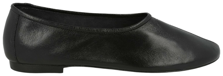 BY FAR Wmns Prudence Leather Flat Black