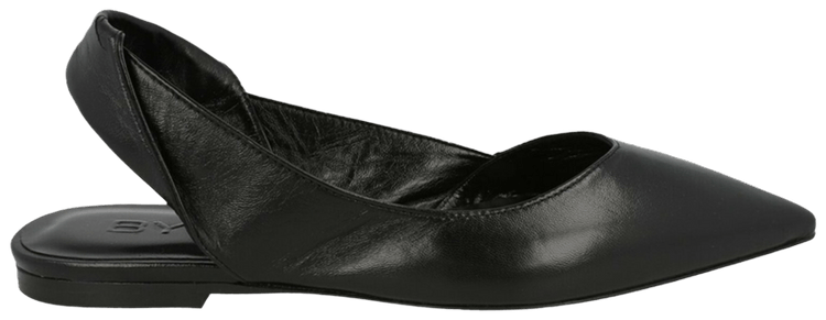 BY FAR Wmns Yasha Leather Flat Black