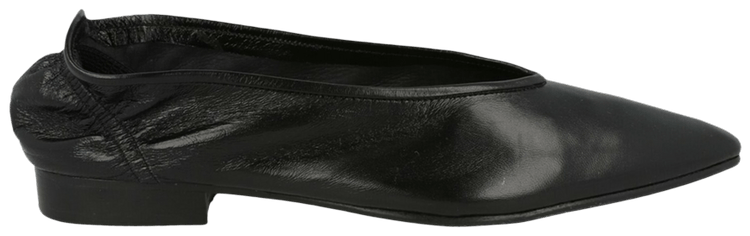 BY FAR Wmns Carre Leather Flat Black