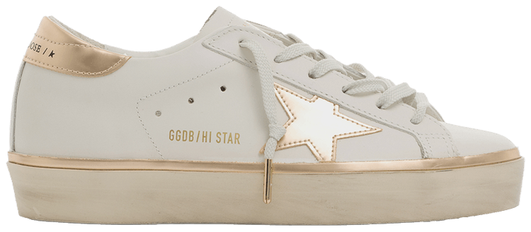 Golden Goose Wmns Hi Star White Taupe