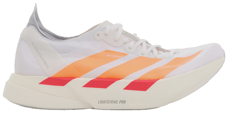 adidas Adizero Adios Pro 4 White Lucid Orange