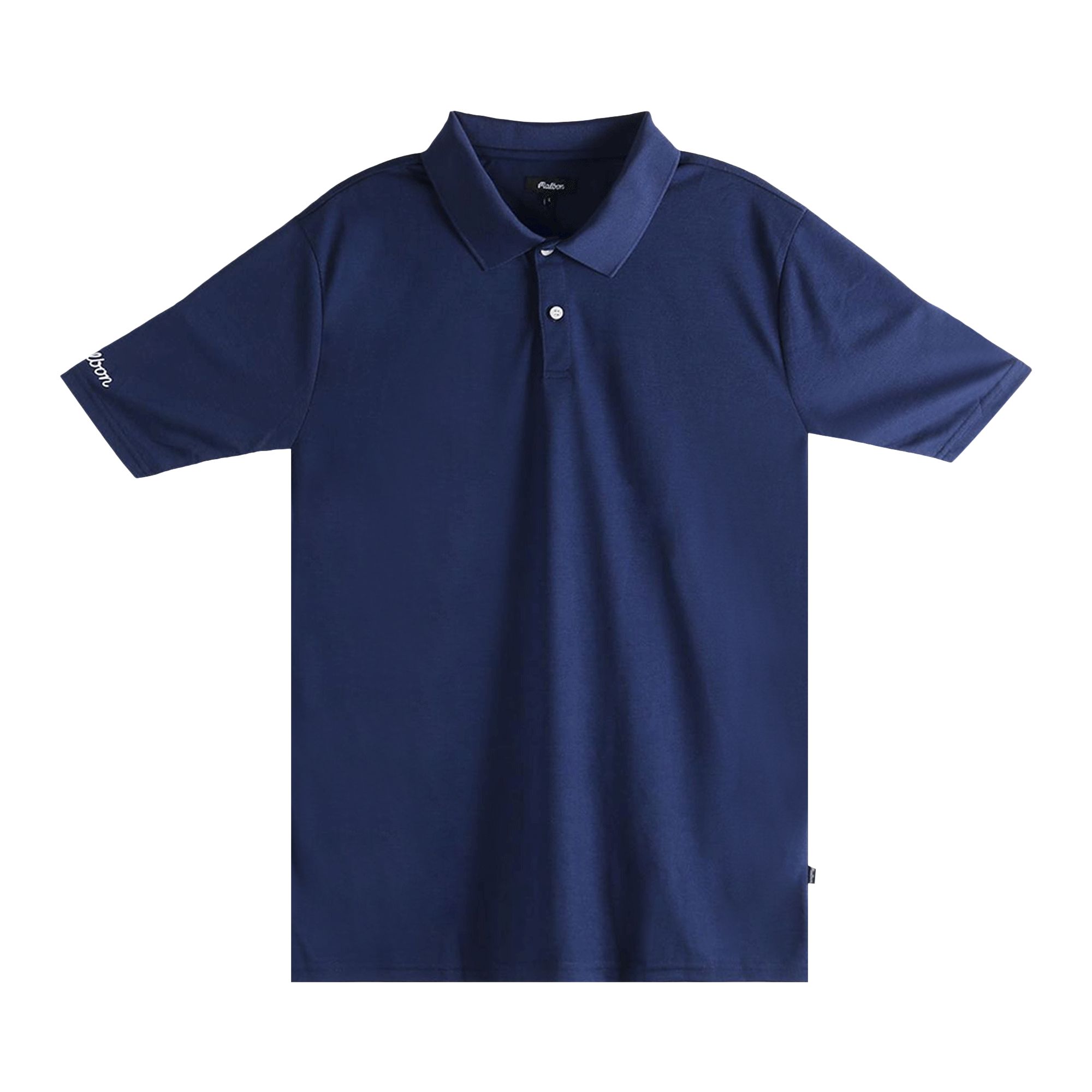 Pre-owned Malbon Evergreen Paneled Performance Pique Shirt 'navy/white' | Blue | Men's Size M