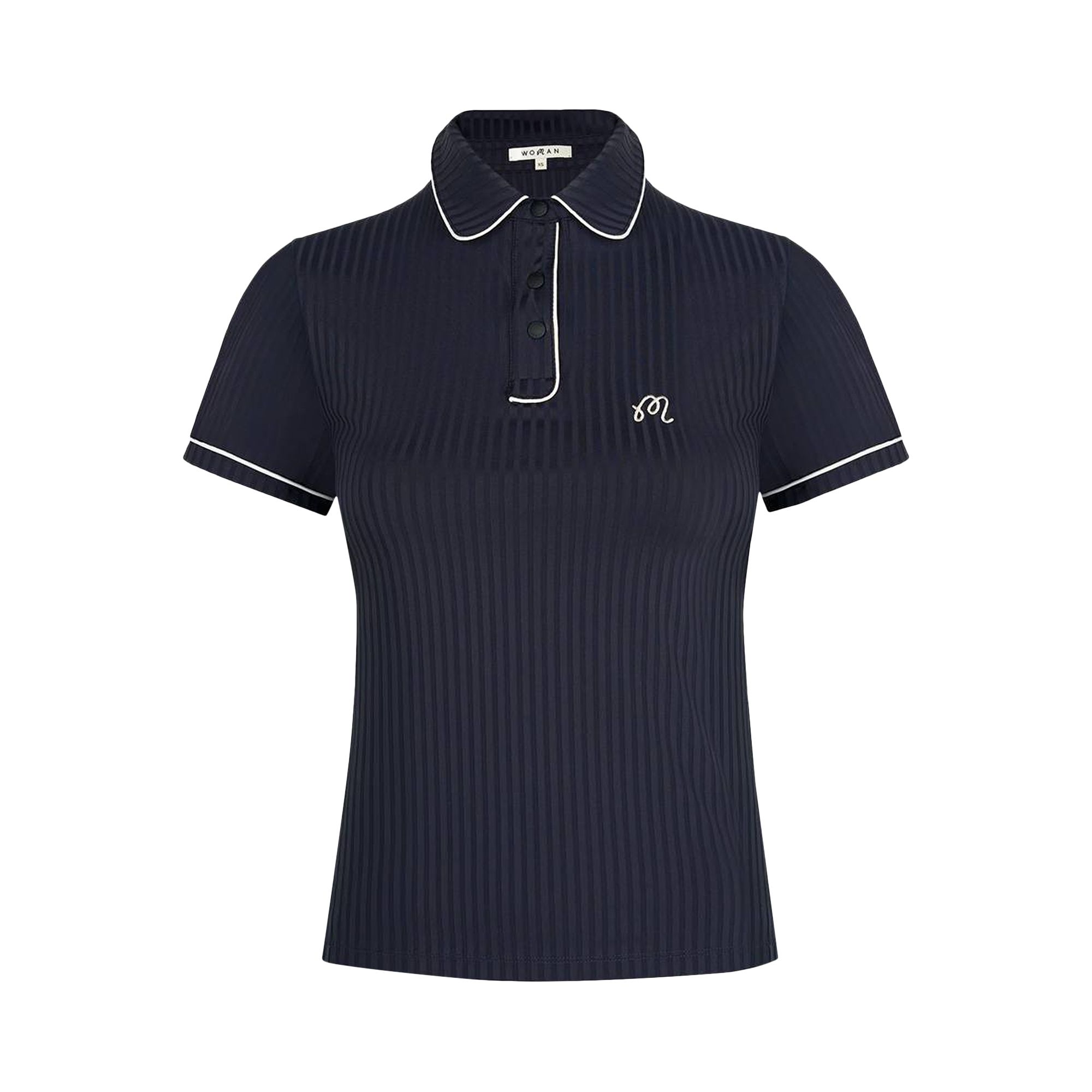 Pre-owned Malbon Anna Polo 'black/ivory' | Women's Size S