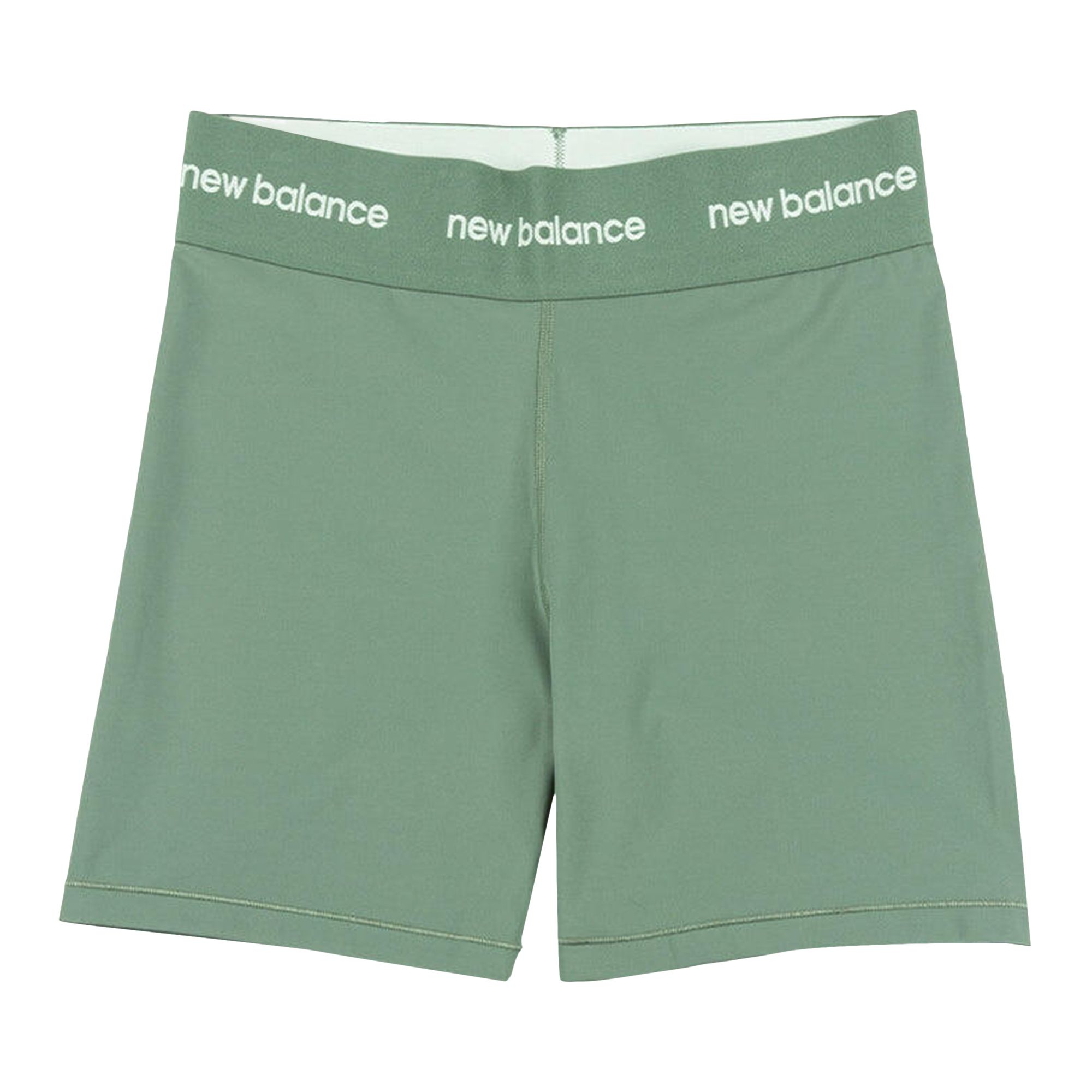 Pre-owned New Balance 5" Sleek High Rise Sport Short 'dark Juniper' | Green | Women's Size L