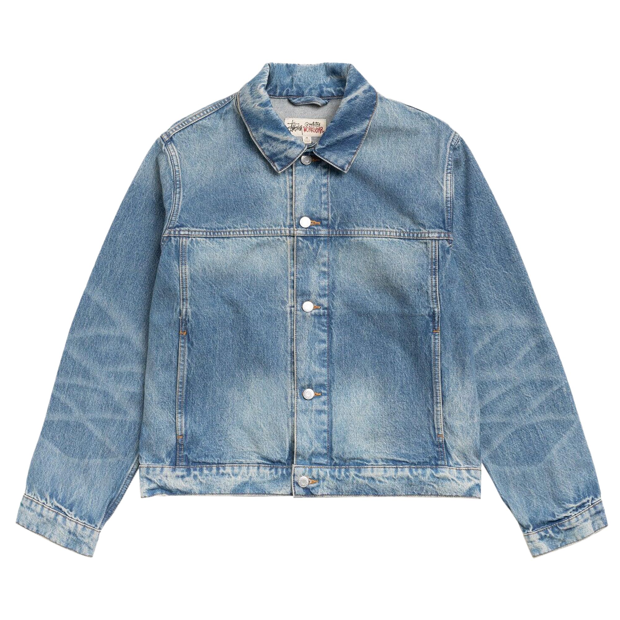 Pre-owned Stussy Trucker Denim La 'indigo' | Blue | Men's Size M