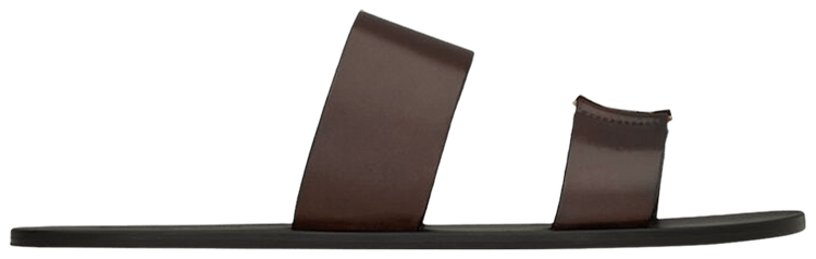 Saint Laurent Babylone Slide Ultra Dark Brown