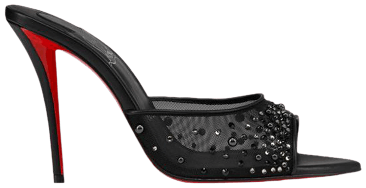 Christian Louboutin Wmns Miss Z Mule Degrasstrass Perla Black