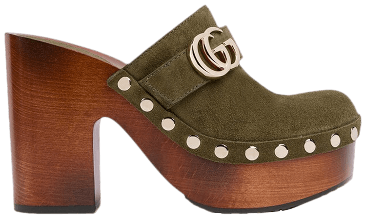 Gucci Wmns Platform Clog Forest Green