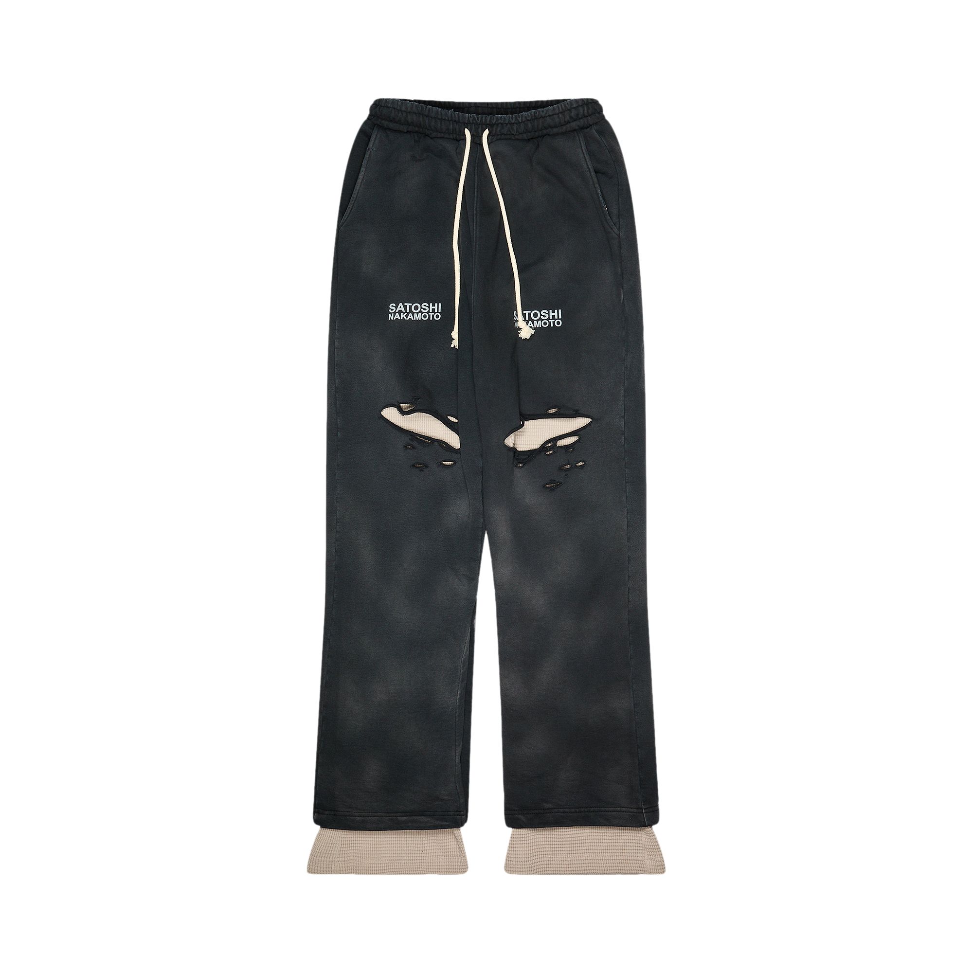 Pre-owned Satoshi Nakamoto Holy Ghost Layered Sweatpant 'black' | Men's Size L