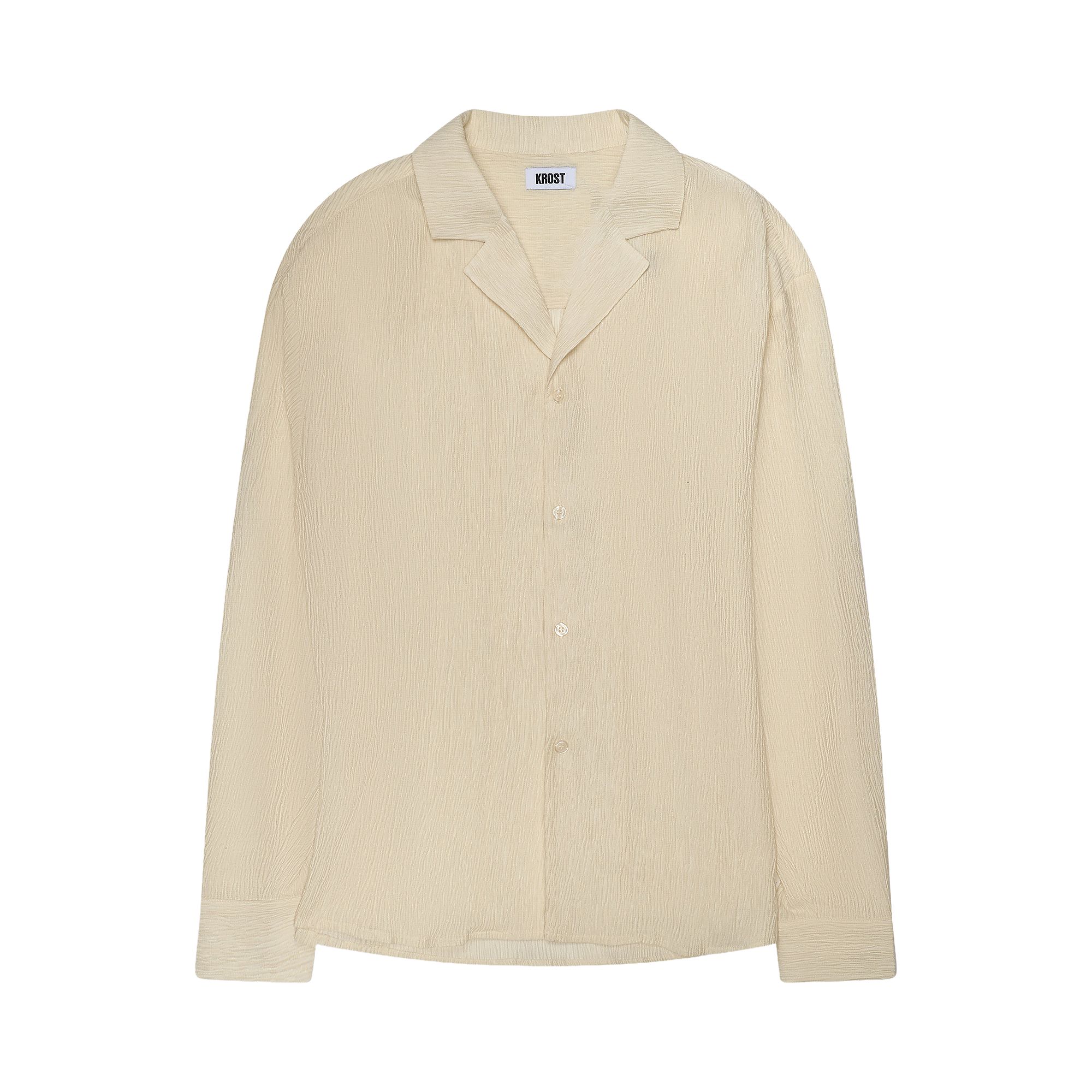 Pre-owned Krost Camp Shirt 'white' | Men's Size S