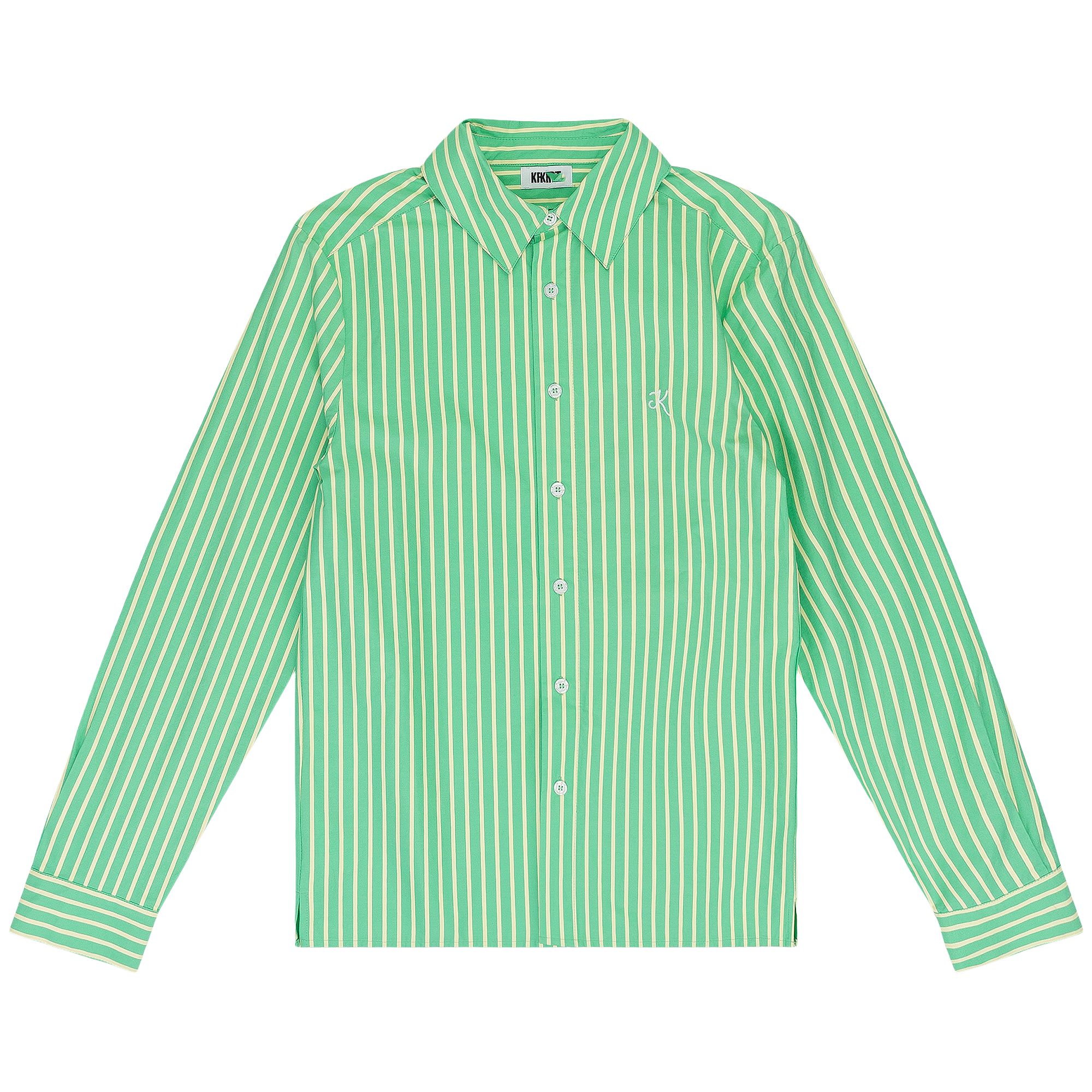 Pre-owned Krost Breeze Poplin Button Up 'neptune Green' | Men's Size Xs