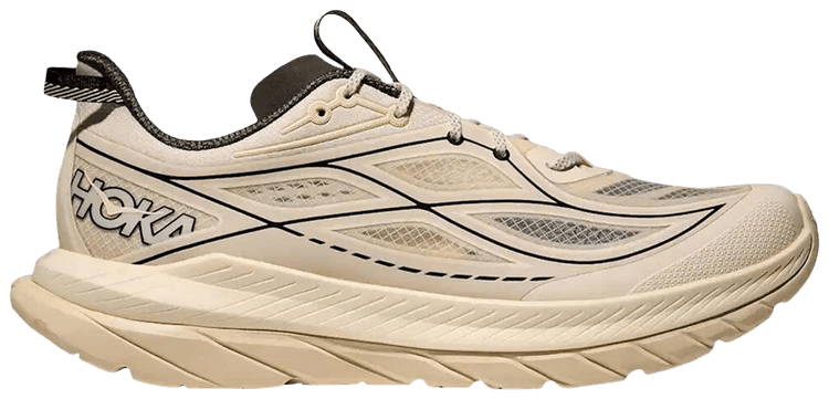 Hoka Mach Remastered Eggshell Asphalt Grey