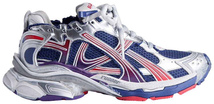 Balenciaga Runner Gradient Sneaker Navy Red Grey