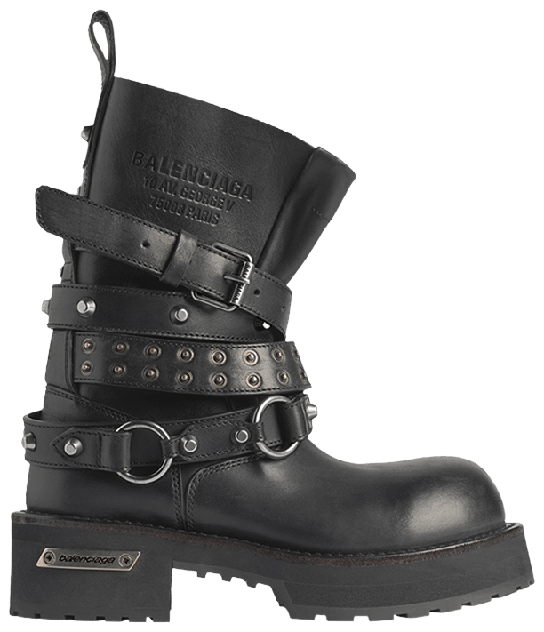 Balenciaga Venom City Bootie In Black Black