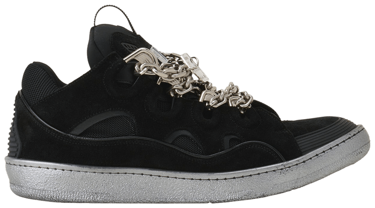 Lanvin Curb Sneaker Black Silver